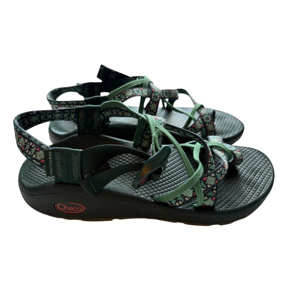 Chaco Z/Cloud X2 Remix Sandals in Creed Pine Women's size 8